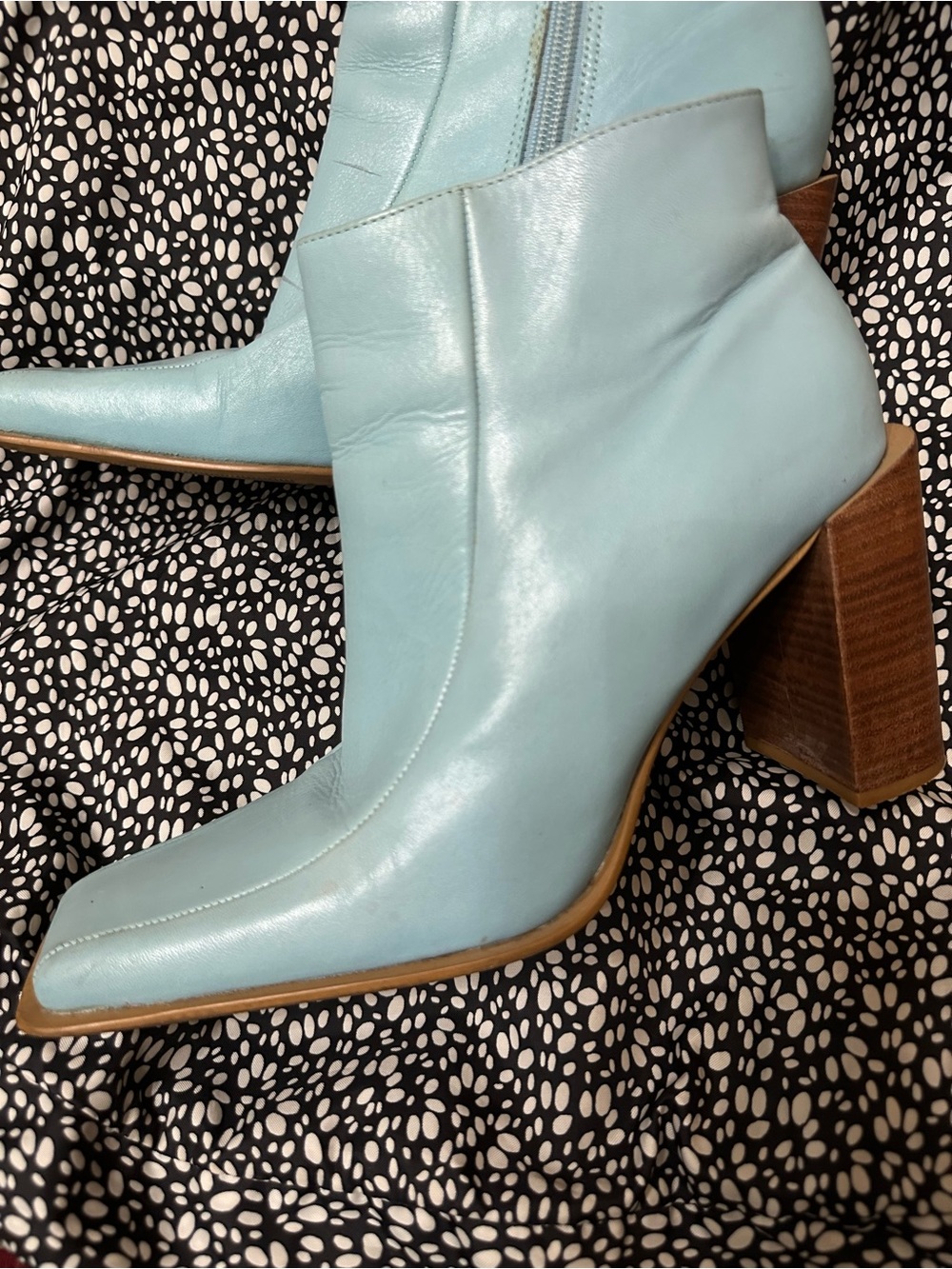 Wesley & Co Powder Blue Ankle Boots 9